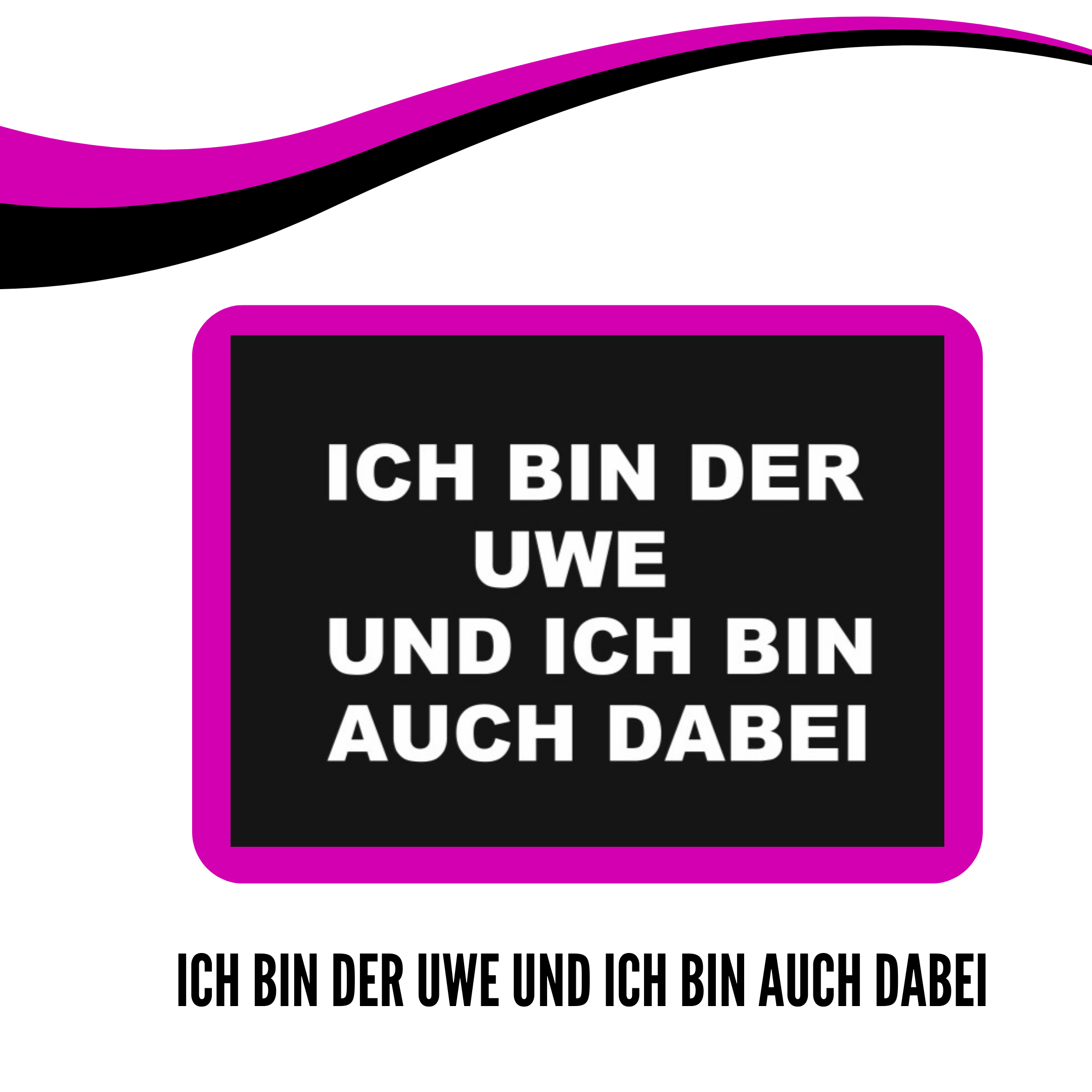 KO-Stop Ich bin der Uwe und ich bin auch dabei Getränkeschutz Haarband Scrunchie Schutz vor K.O.-Tropfen, wiederverwendbar! - Ko-Stop