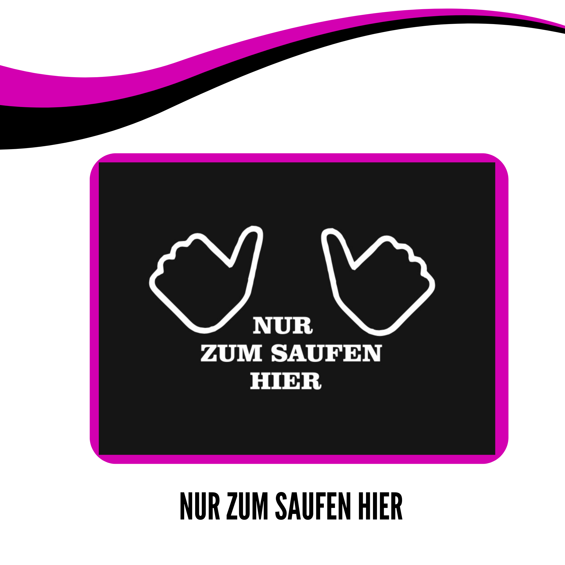 KO-Stop Nur zum Saufen hier Getränkeschutz Haarband Scrunchie Schutz vor K.O.-Tropfen, wiederverwendbar! - Ko-Stop