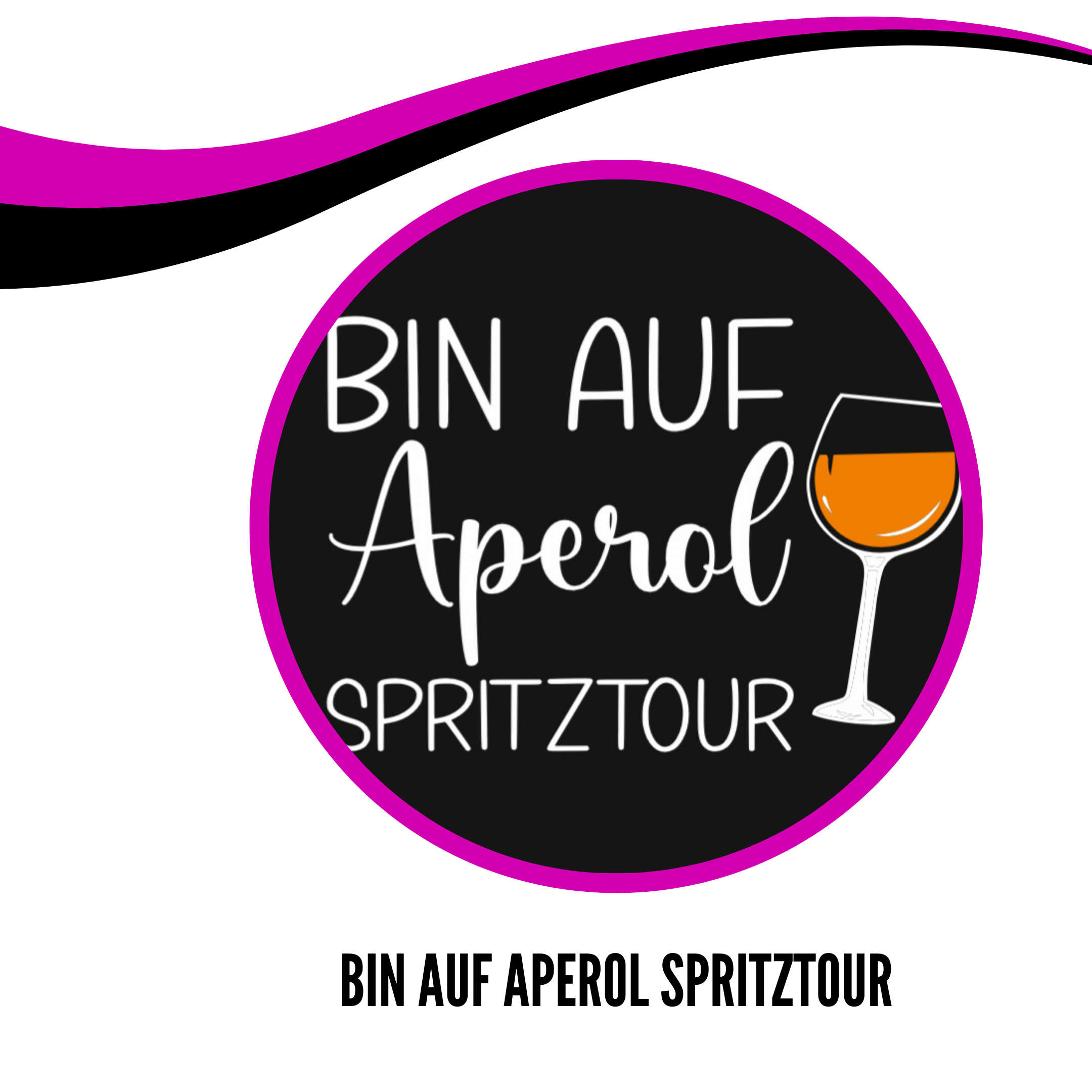 KO-Stop Bin auf Aperol Spritztour Getränkeschutz Haarband Scrunchie Schutz vor K.O.-Tropfen, wiederverwendbar! - Ko-Stop